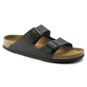 Klapki męskie na lato Birkenstock Arizona Birko Flor SKÓRZANE NA CO DZIEŃ