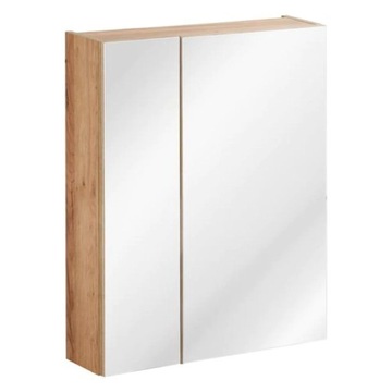Szafka do Łazienki z Lustrem Wisząca 60 cm CAPRI