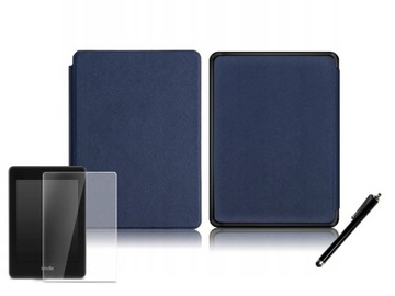 ETUI KINDLE Touch 10 Pokrowiec GRANATOWY + FOLIA