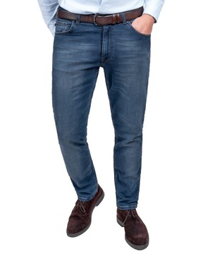 Jeans męskie spodnie lekko zwężane elastyczne PL - 108 cm L:30