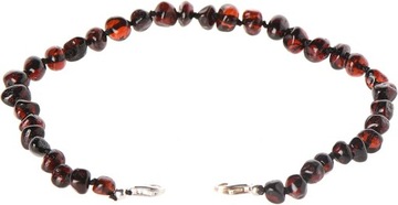 BURSZTYNOWA BRANSOLETKA Baltic Amber Land srebro 925