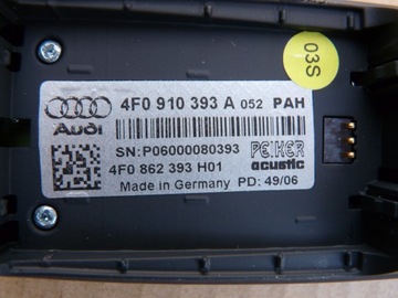 AUDI A8 D3 FACELIFT A6 C6 MOBIL 4F0910393A