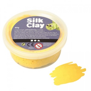 SAMOUTWARDZALNA MASA SILK CLAY 40g ŻÓŁTA