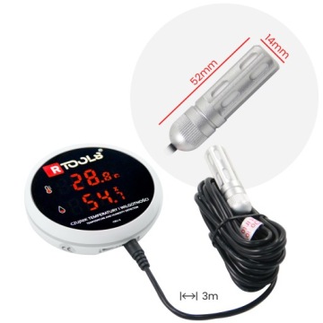 ТЕРМО-ГИГРОМЕТР WiFi 3м Приложение Tuya SmartLife ВЛАЖНОСТЬ ТЕМПЕРАТУРА -40 +120°C