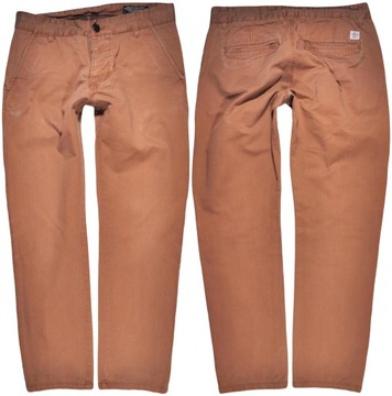 JACK AND JONES spodnie BROWN jeans TAPERED _ W30 L30