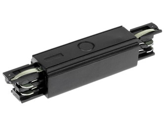 Łącznik do szynoprzewodu prosty CZARNY IP20 LED