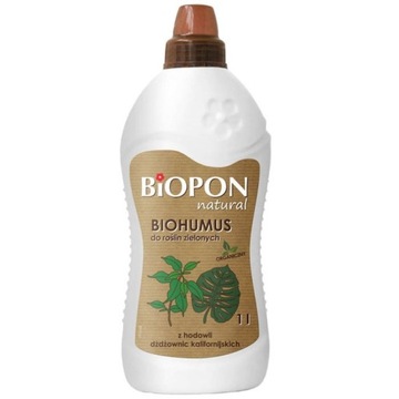 Biohumus do roślin zielonych Biopon 1l + eliksir