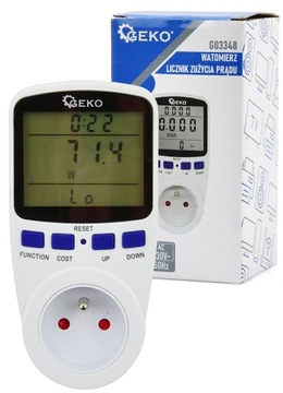 WATOMIERZ MIERNIK LICZNIK ZUŻYCIA PRĄDU 230V