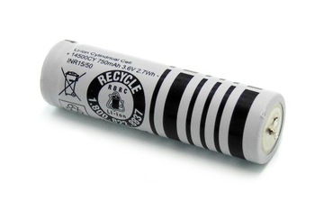 Akumulator 14500 Li-ion 750mAh 3,6V 2,7Wh INR15/50