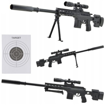 KARABIN LASER ASG NA KULKI SNAJPERKA PISTOLET BROŃ