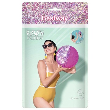 Мяч пляжный 41см Bestway 31050 золотой