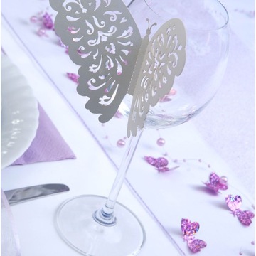 украшения из бумаги Бабочка 8х5см 10 шт. | ЗПМ1Д