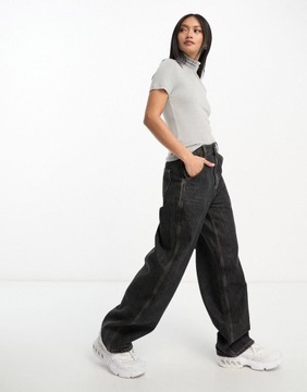 TOP Z GOLFEM DAMSKI SZARY ROZM S 746