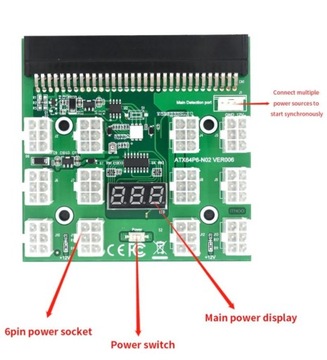 Коммутационная плата PCI-E, 12-портовый адаптер HP VER006S