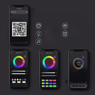 LAMPKA PROJEKCYJNA SUNSET LAMPA NOCNA ZACHÓD SŁOŃCA RGB SMART PILOT APP