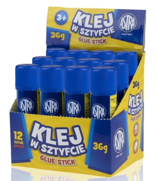 Клей-карандаш astra 21g школьный клей для бумаги и картона без растворителей