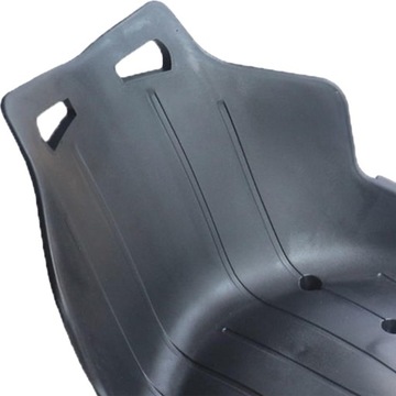 Siodełko do wózka z niskim oparciem, czarne