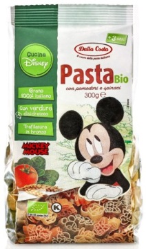 Макарони (із семоліни триколірний) DISNEY MICKEY біо 300 г - DALLA COSTA