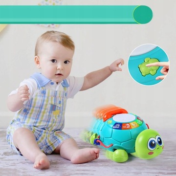 INTERAKTYWNY TELEFON ŻÓŁW MUZYCZNA DLA DZIECKA