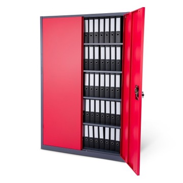 Широкий металлический офисный шкаф для документов, шкаф-мастерская для гаража для папок.