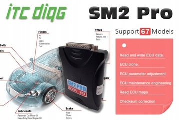 SM2 PRO J2534 VCI PCMFLASH программатор ЭБУ