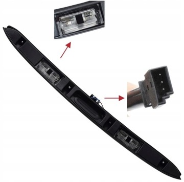 BMW 3 E46 LISTWA KLAMKA BLENDA MIKROSTYK KLAPY 51137170966