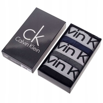 Męskie bokserki GIFTBOX PREZENT bawełniane majtki CALVIN KLEIN 3P L