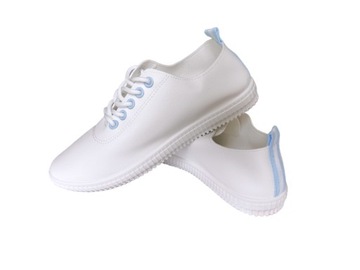 БЕЛЫЕ КОЖАНЫЕ КРОССОВКИ ТЕННИСНЫЕ ОБУВИ 40