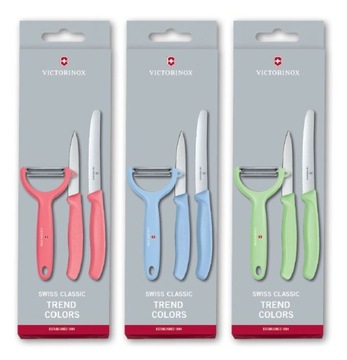 Victorinox 6.7116.34L1, набор из 3 ножей для овощей, Swiss Classic Trend Colors