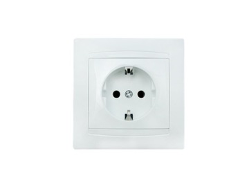 Gniazdo Gniazdko pojedyncze elektryczne 2P+Z SCHUKO, 16A-250V~ 'LUNA'