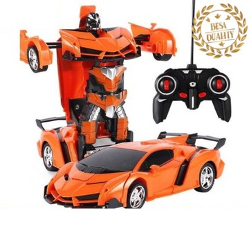 AUTO ROBOT TRANSFORMUJACY 2w1 R/C ŚWIATŁO DZWIĘK DRIFT