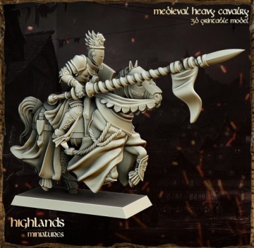 Тяжелая кавалерия - Бретония - Миниатюры Хайленда