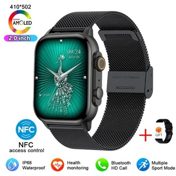 2023 NFC Bluetooth Call Smartwatch Women AMOLED HD Screen Always display