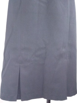 Классическая, элегантная черная юбка миди со складками, размер XL 42, для работы