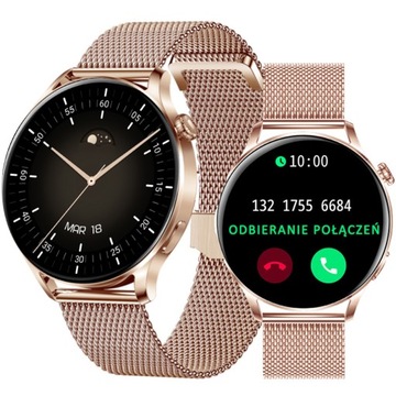 Zegarek damski SMARTWATCH RUBICON ROZMOWY PULS SMS menu PL Własna tarcza