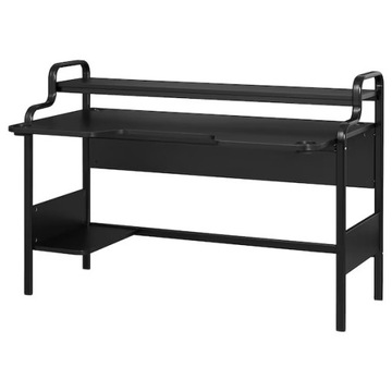IKEA FREDDE biurko, gamingowe, czarne 140x74x73 cm