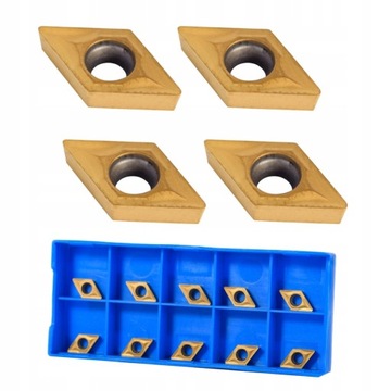 10X PŁYTKI NÓŻ TOKARSKI CNC DCMT070204-HM YBC251