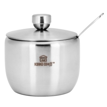 KINGHOFF СТАЛЬНАЯ сахарница KH-3723 560мл