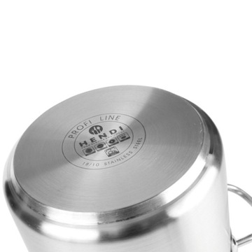 Garnek wysoki Profi Line z pokrywką dno Sandwich 16 l śr. 280 x 260 h - Hen