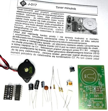 Timer Minutnik z alarmem nauka lutowania JABel