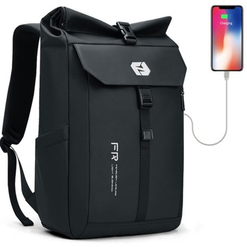 Plecak na laptopa 15,6 FRN8158 z USB wodoodporny worek kurierski 23l