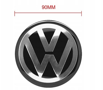 4X 90MM VOLKSWAGEN ZNAKY NÁLEPKA VW HLINÍK