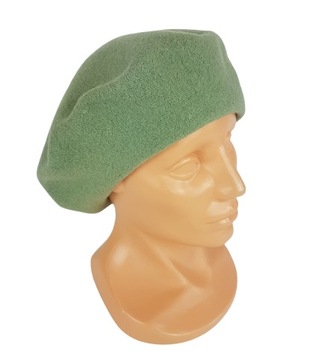 141 BERET FEZKO ZIELONY GROSZEK rozm. 11''