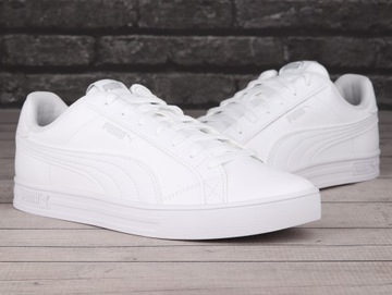 Buty, trampki męskie Puma SMASH VULC V3 LO WHITE