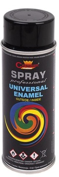 RAL 9005 FARBA SPRAY LAKIER 400ml CZARNY POŁYSK