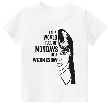 KOSZULKA T-SHIRT WEDNESDAY ADDAMS SERIAL r.110