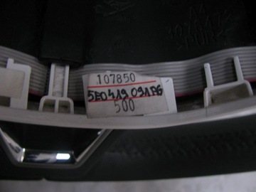 SKODA FABIA III 3 КОЖАНЫЙ РУЛЬ 5E0419091AG