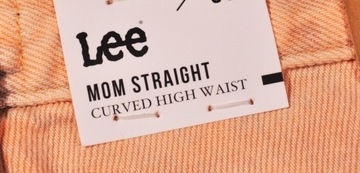 LEE spodnie high jeans MOM STRAIGHT _ W29 L35