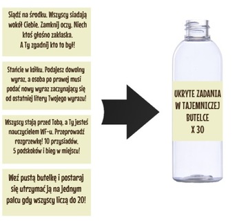 ZABAWA URODZINY gra dzieci ZDRAPKI BALONY zagadki