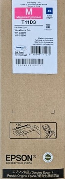 EPSON Tusz T11D3 XL MAGENTA do WF-C5390/C5890 C13T11D340 5k